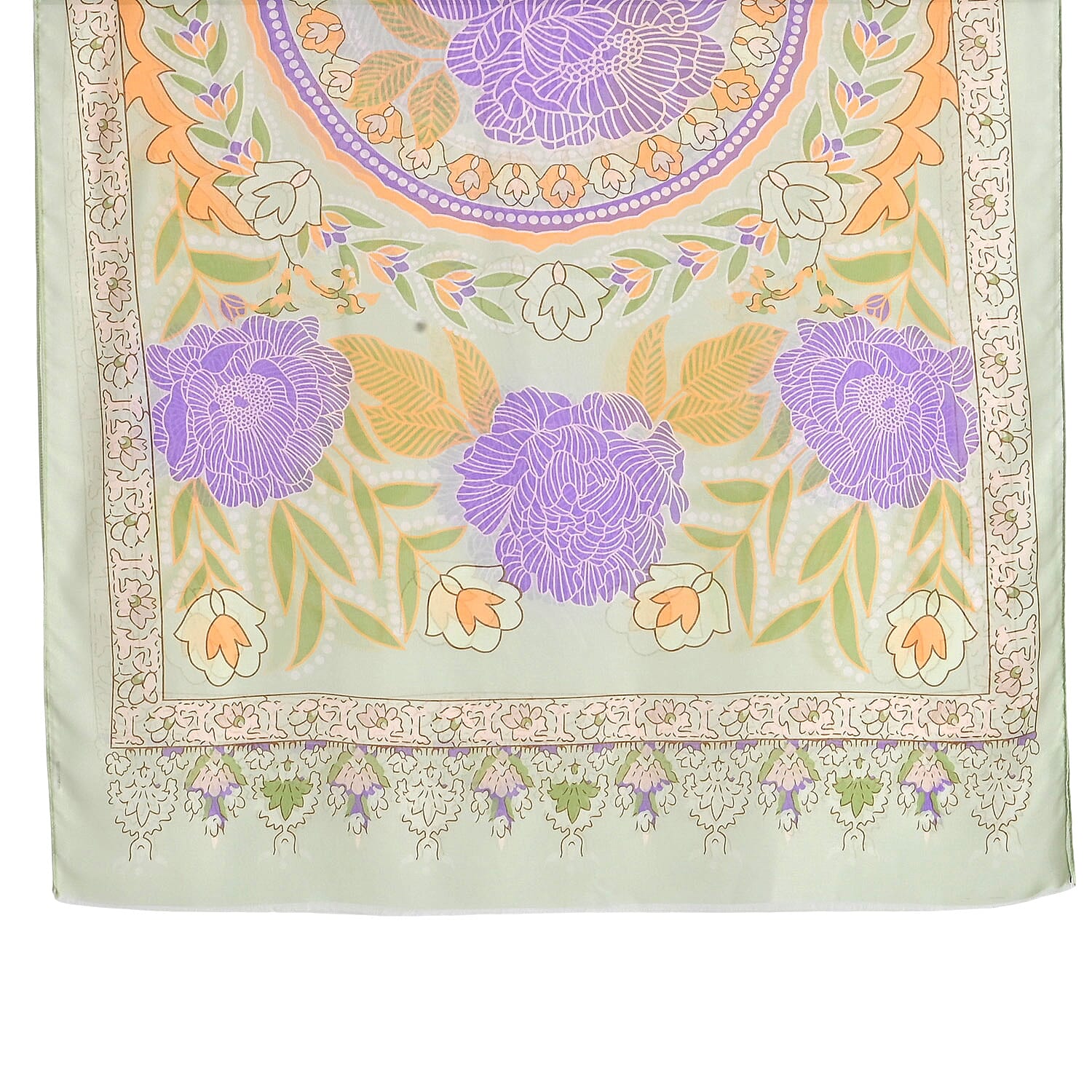 - Maisi Printed Scarf (Size - One Size) - Green