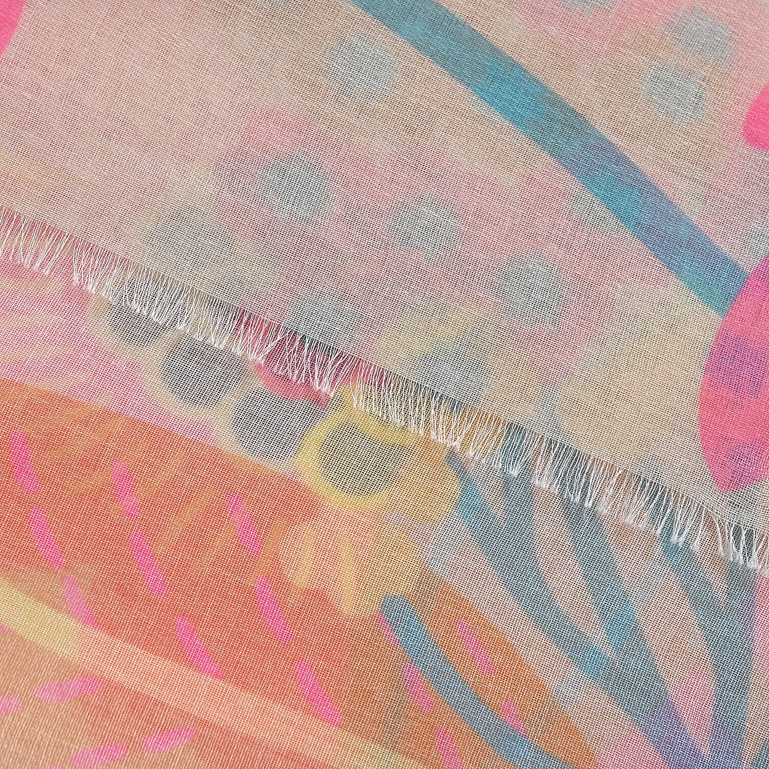 - Maisi Printed Scarf (Size - One Size) - Khaki