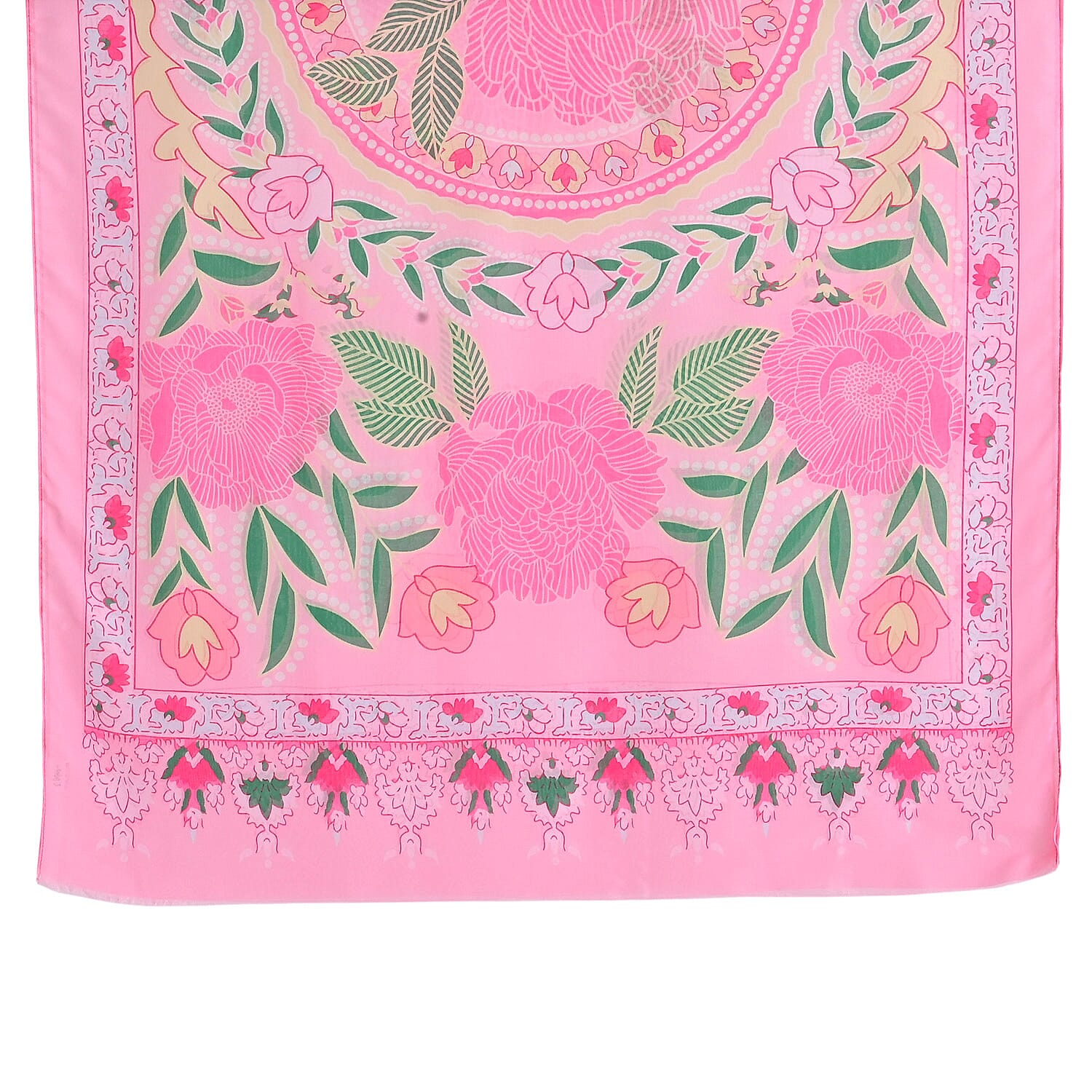 - Maisi Printed Scarf (Size - One Size) - Pink