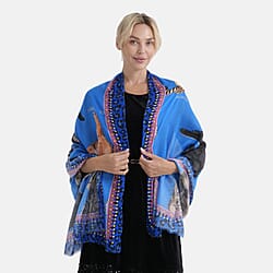 - Maisi Printed Scarf (Size - One Size) - Red