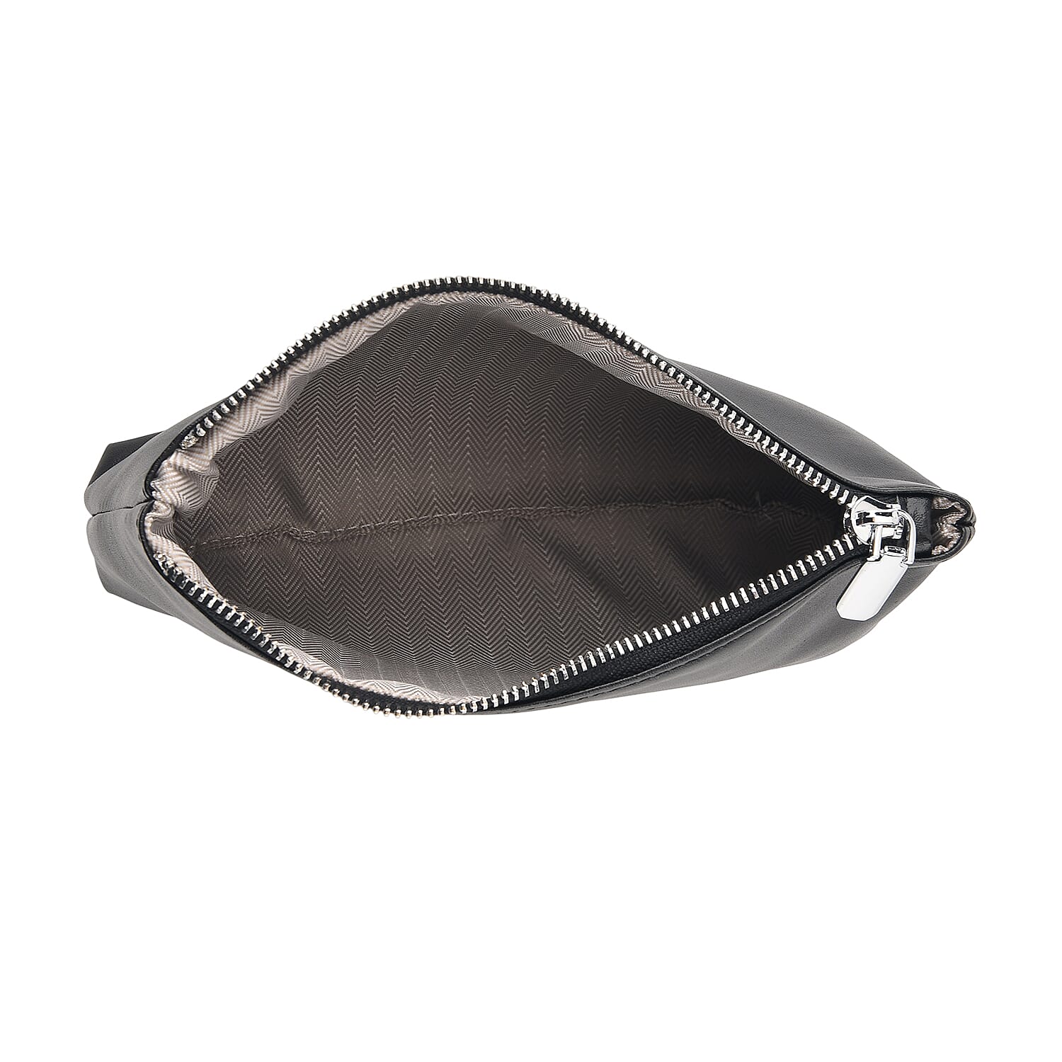 Leather Patterned Tote Bag (Size 52x10x25 cm) - Black