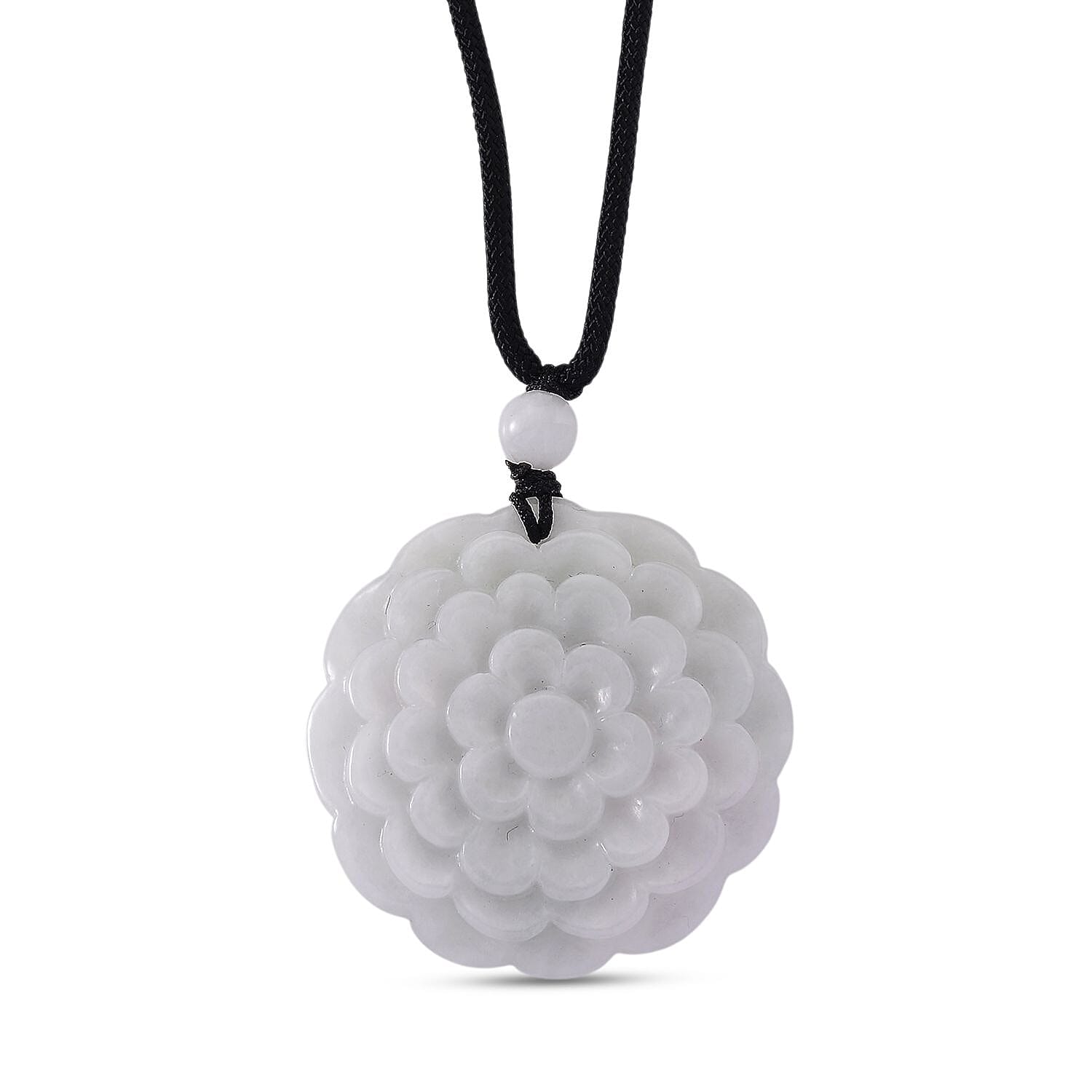 White Jade Stone Necklace  75.000  Ct.