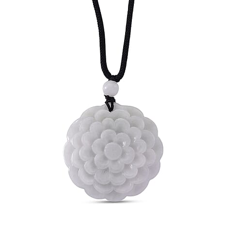 White Jade Stone Necklace  75.000  Ct.