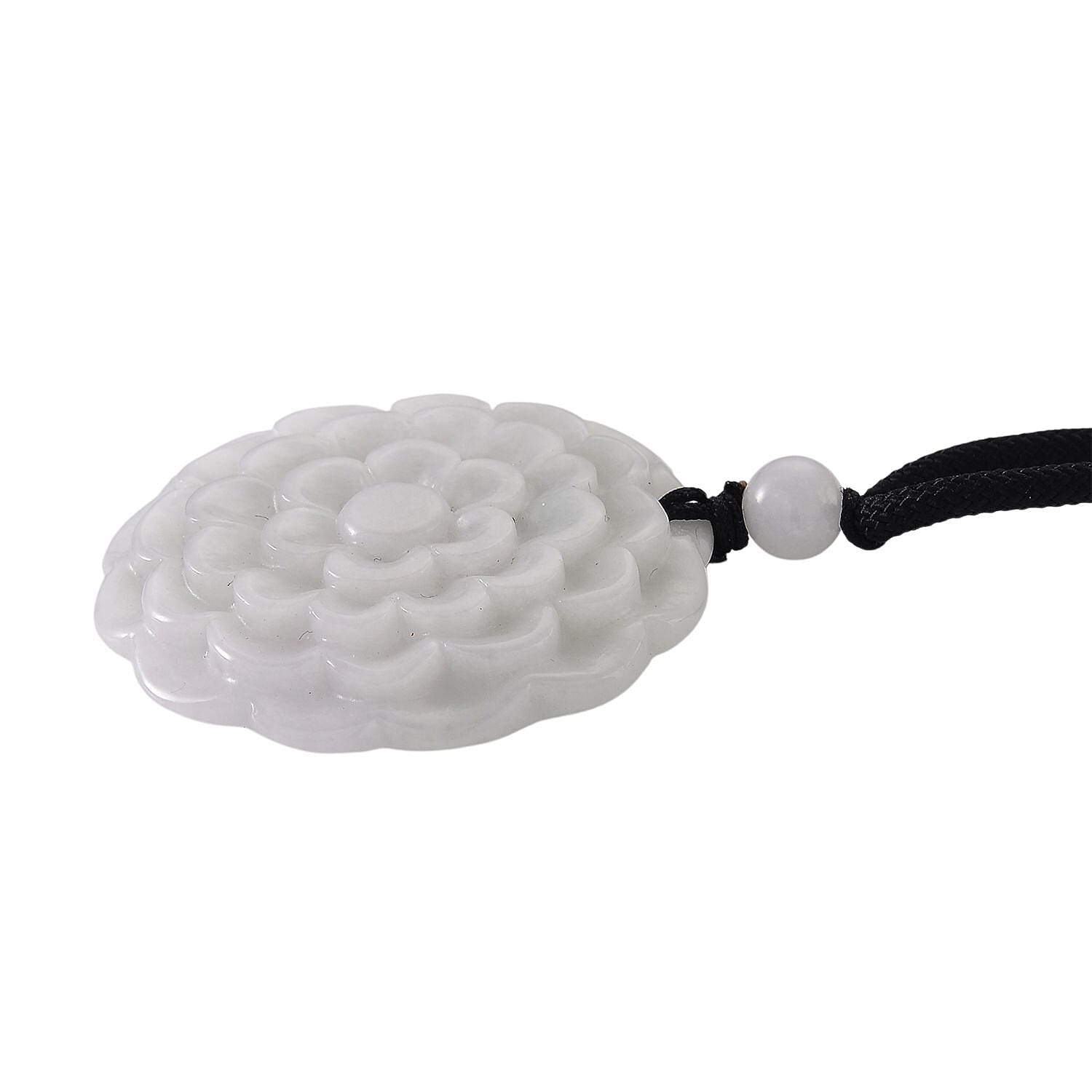 White Jade Stone Necklace  75.000  Ct.
