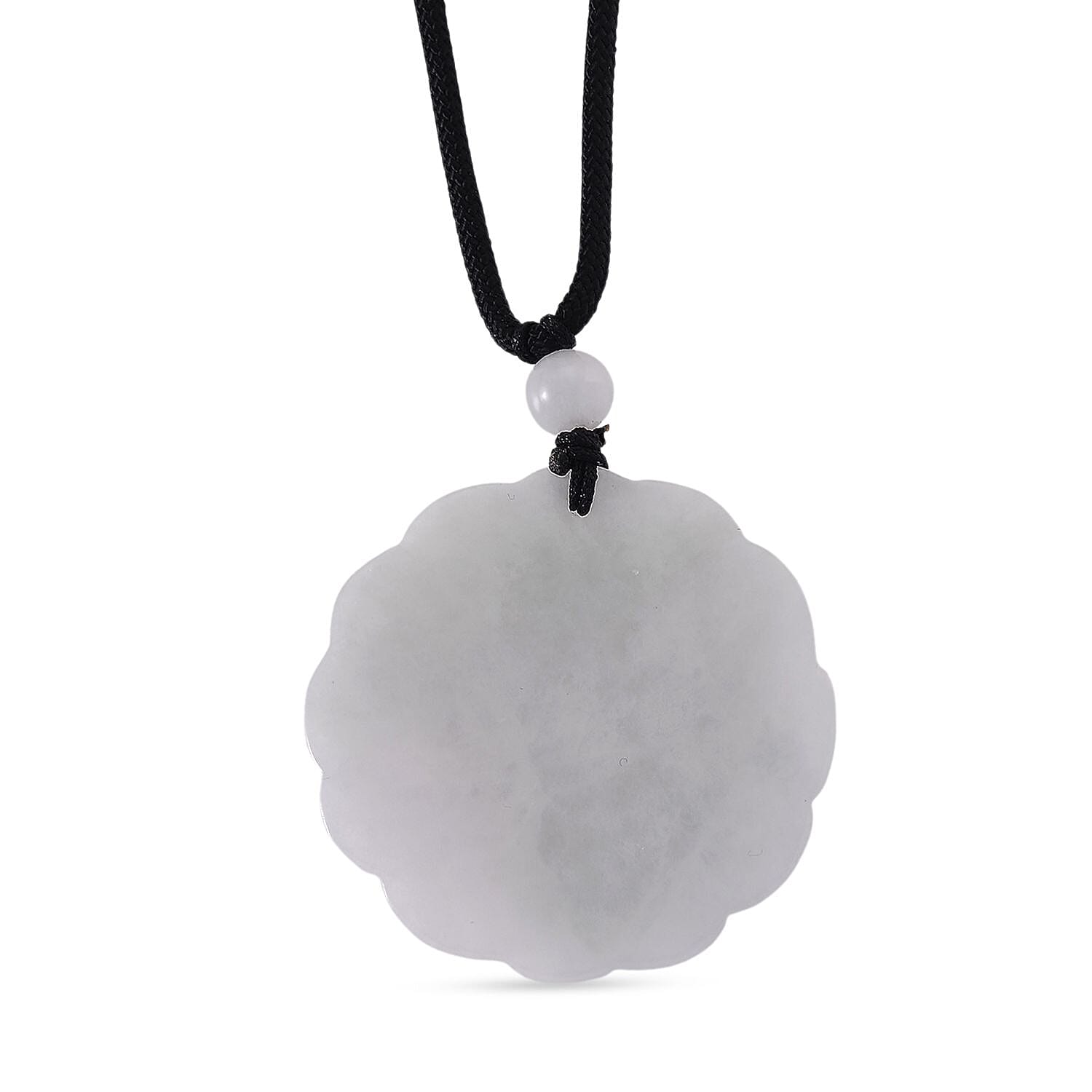 White Jade Stone Necklace  75.000  Ct.