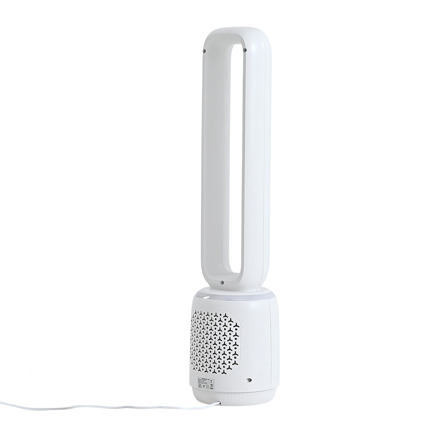 LIVMORE Bladeless Fan With 24 Wind Speeds & Air Purifier Anion Funtion With Optional LED Light Feature and Remote Control (40W- Costs 1p Per Hour)