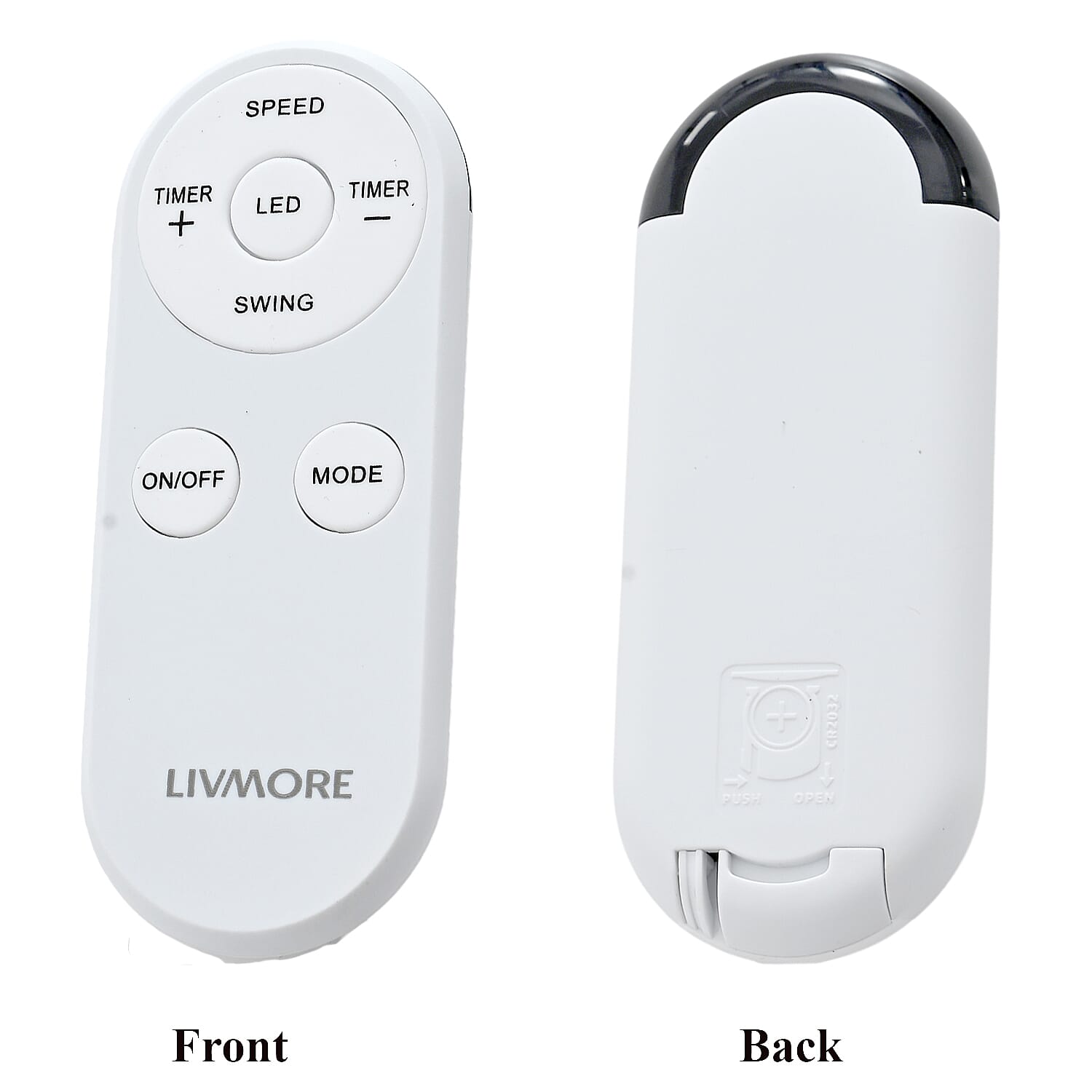 LIVMORE Bladeless Fan With 24 Wind Speeds & Air Purifier Anion Funtion With Optional LED Light Feature and Remote Control (40W- Costs 1p Per Hour)