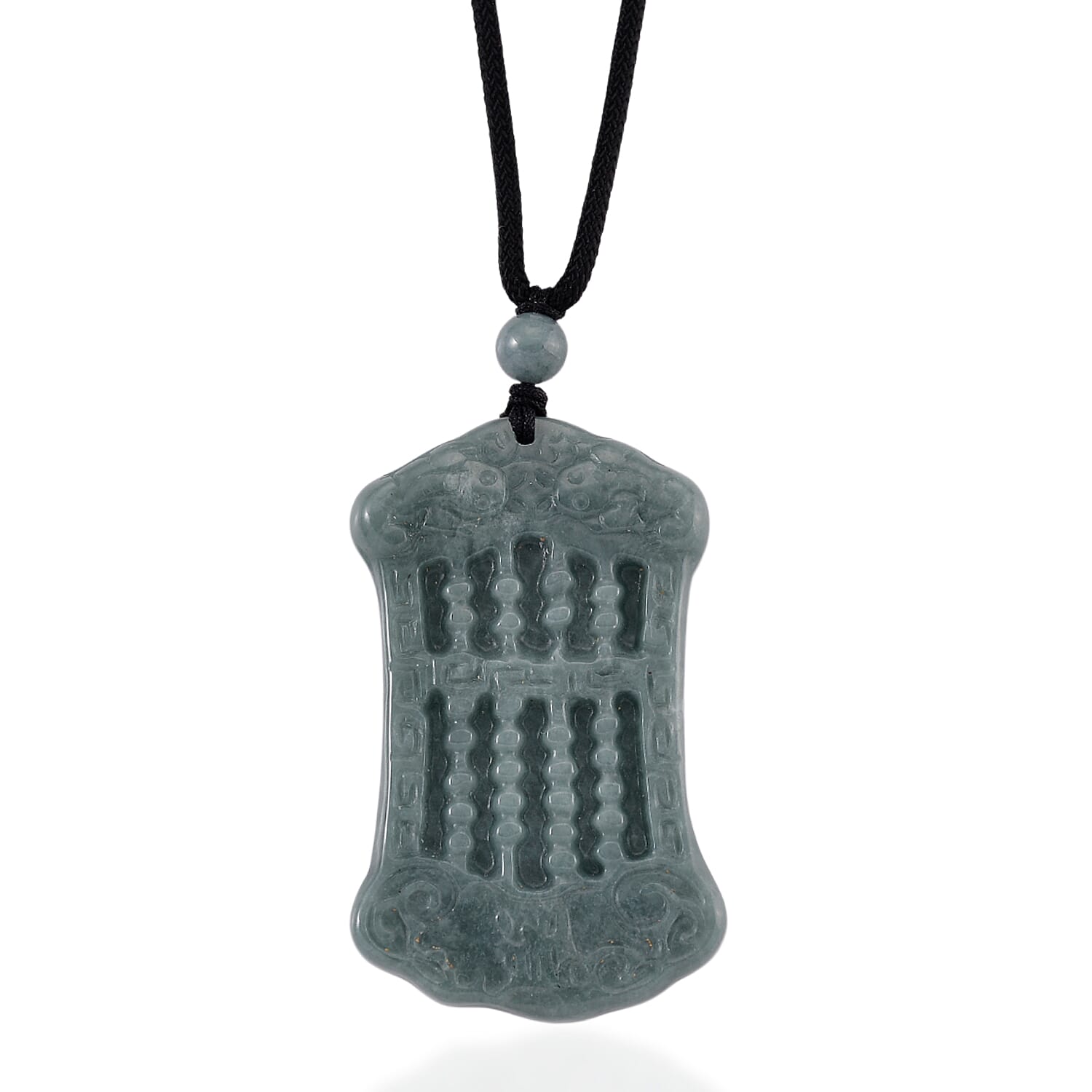 Natural Jade Adjustable Necklace with Cotton Thread (Size - 28) 80.00 Ct.