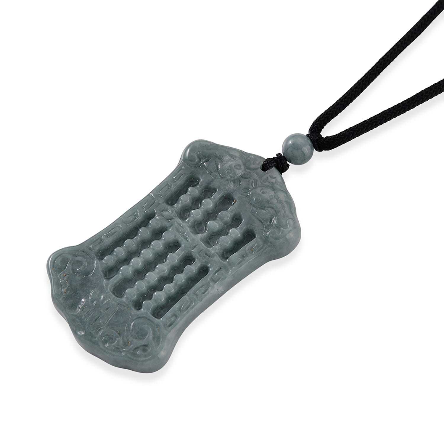 Natural Jade Adjustable Necklace with Cotton Thread (Size - 28) 80.00 Ct.