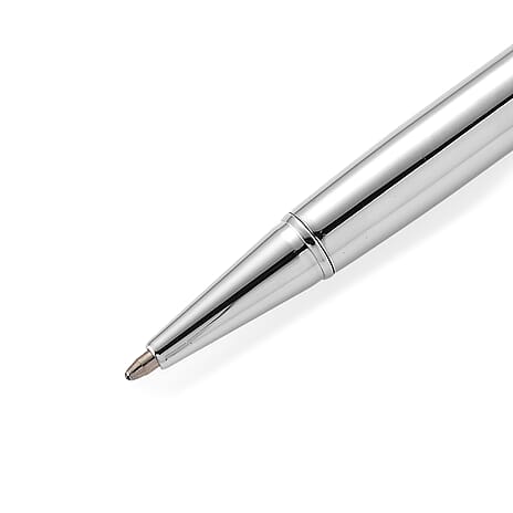 White Colour Moissanite Pen in Silver Tone