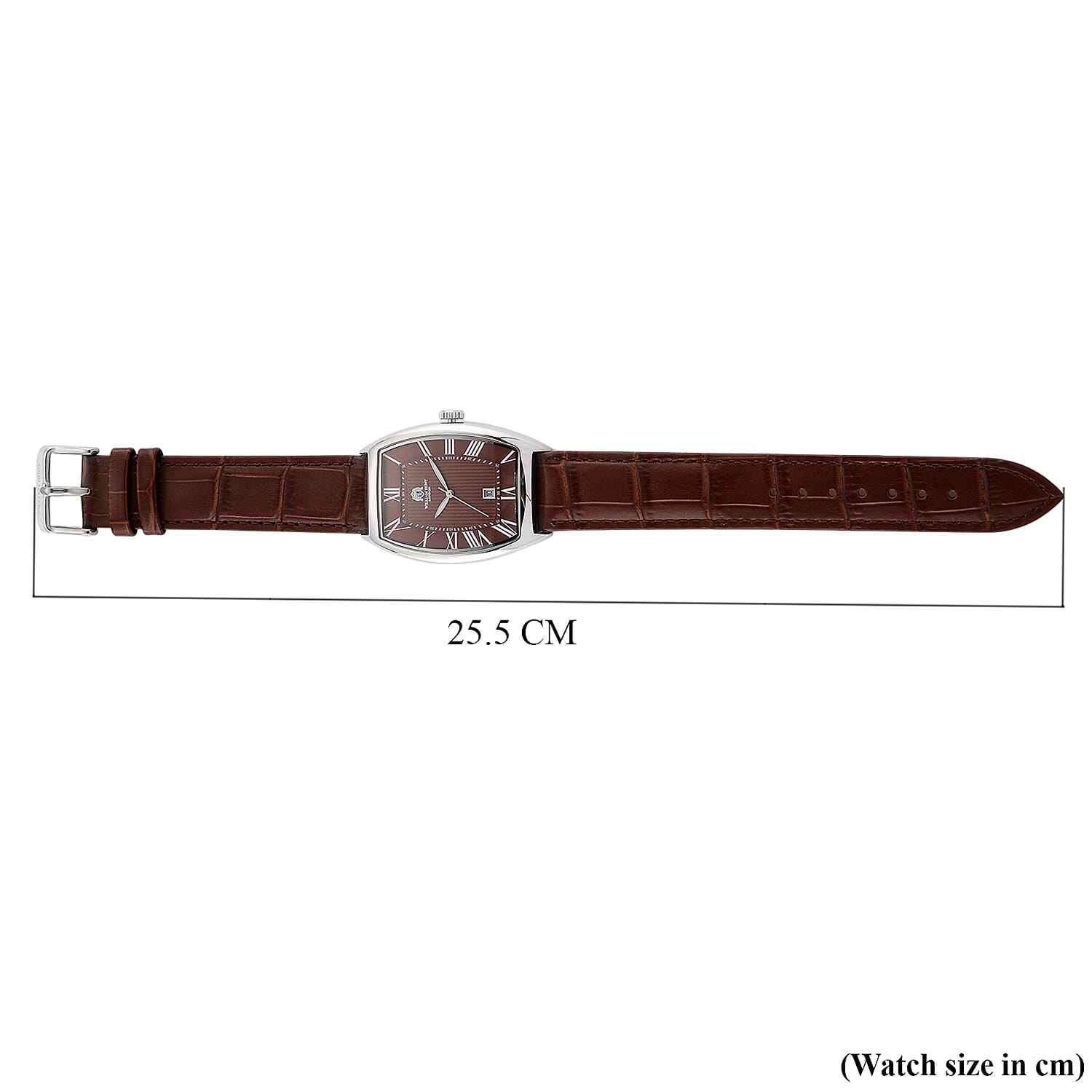 WILLIAM HUNT Limited Edition Japanese Miyota Movement 3ATM Water Resistant Watch With Genuine Leather Strap & Presentation Box - Brown