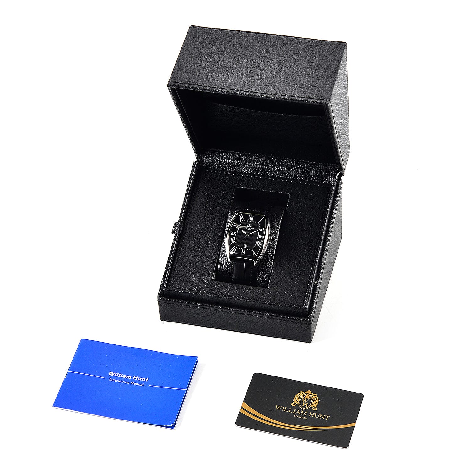 WILLIAM HUNT Limited Edition Japanese Miyota Movement 3ATM Water Resistant Watch With Genuine Leather Strap & Presentation Box - Rose