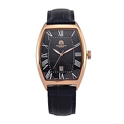 WILLIAM HUNT Limited Edition Japanese Miyota Movement 3ATM Water Resistant Watch With Genuine Leather Strap & Presentation Box - Rose