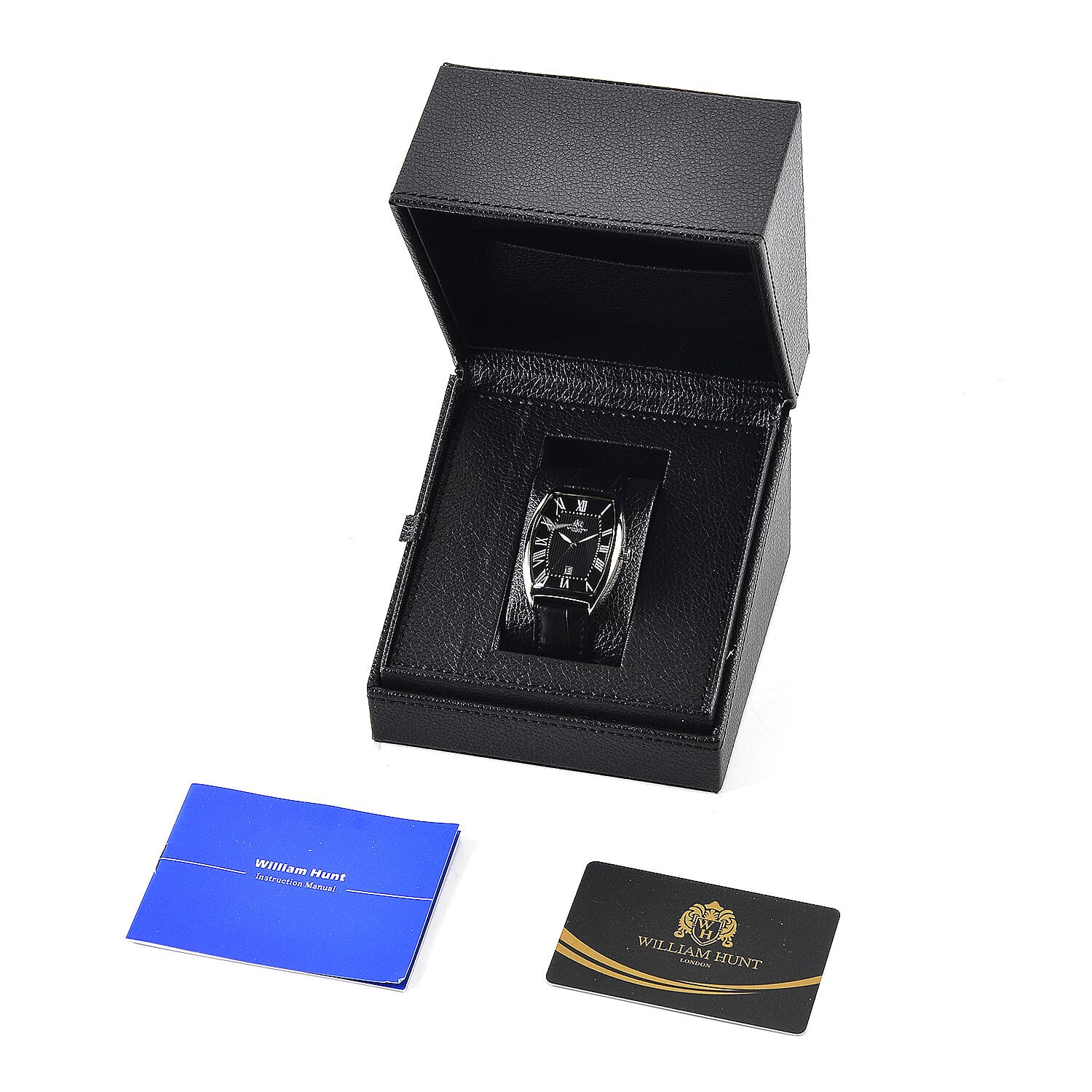 WILLIAM HUNT Limited Edition Japanese Miyota Movement 3ATM Water Resistant Watch With Genuine Leather Strap & Presentation Box - Rose