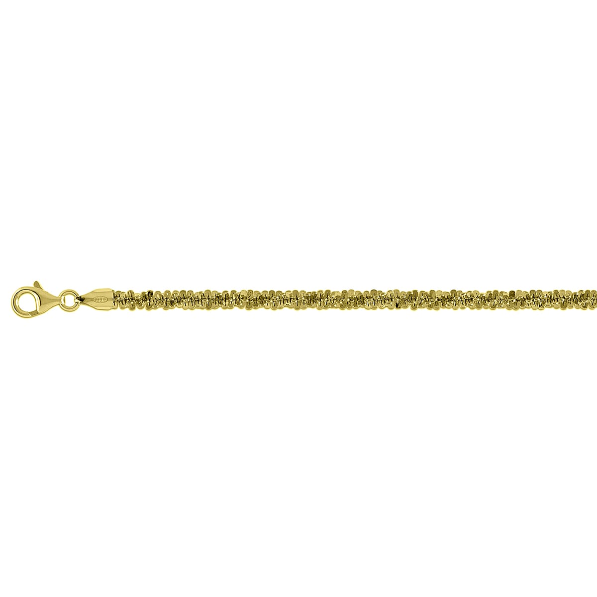 Yellow Gold Plated Sterling Silver Necklace (Size - 30) with Lobster Clasp, Silver Wt. 49.25 Gms
