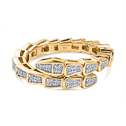 LUXURIANT Lab Grown Diamond Serpentine Band Ring