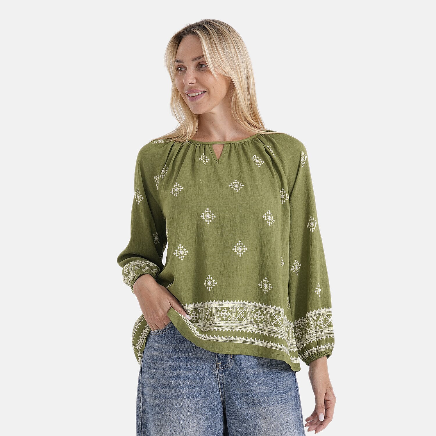 La Marey Printed Blouse 