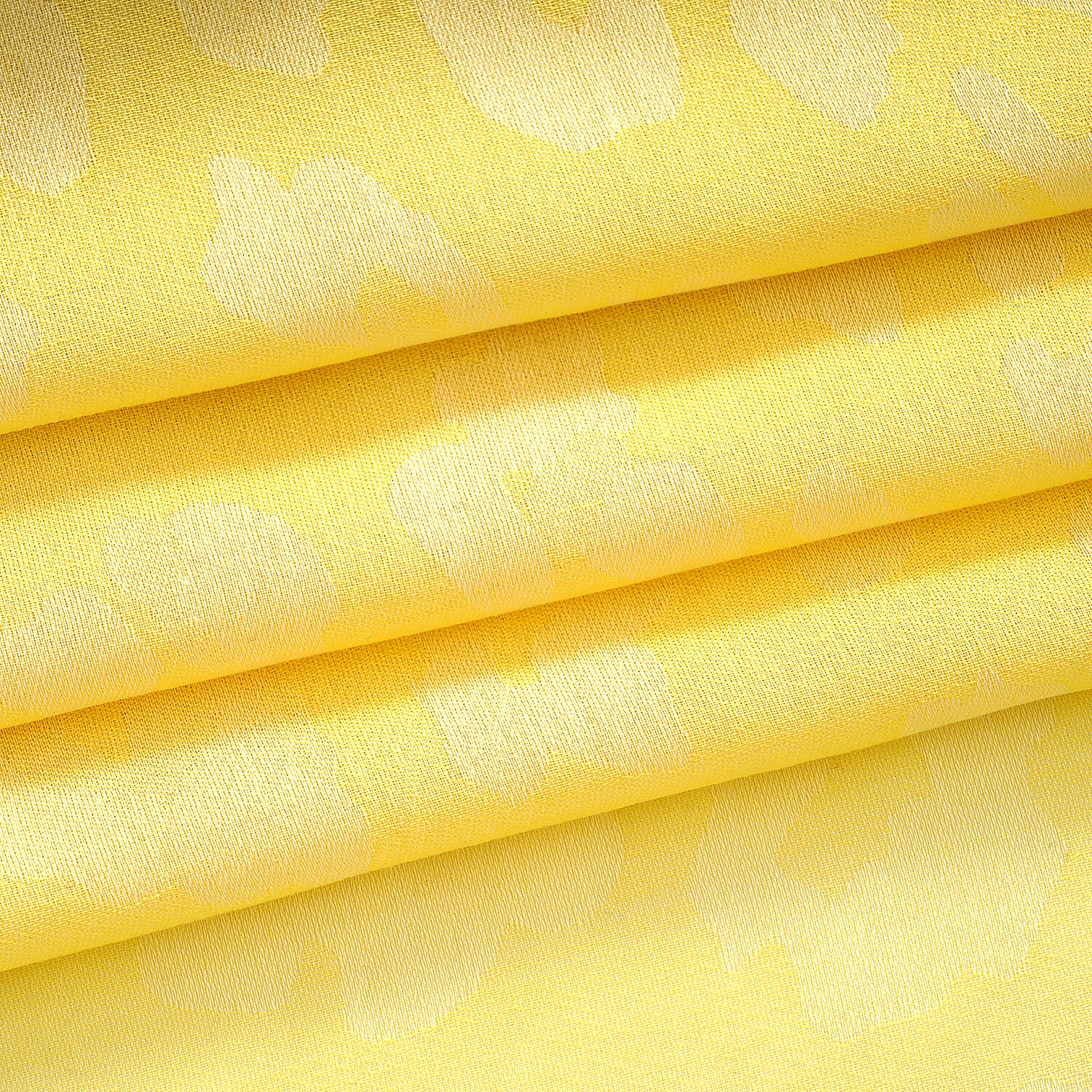 - Maisi 100% Cotton Printed Square Scarf (140 x 140 cm) - Yellow