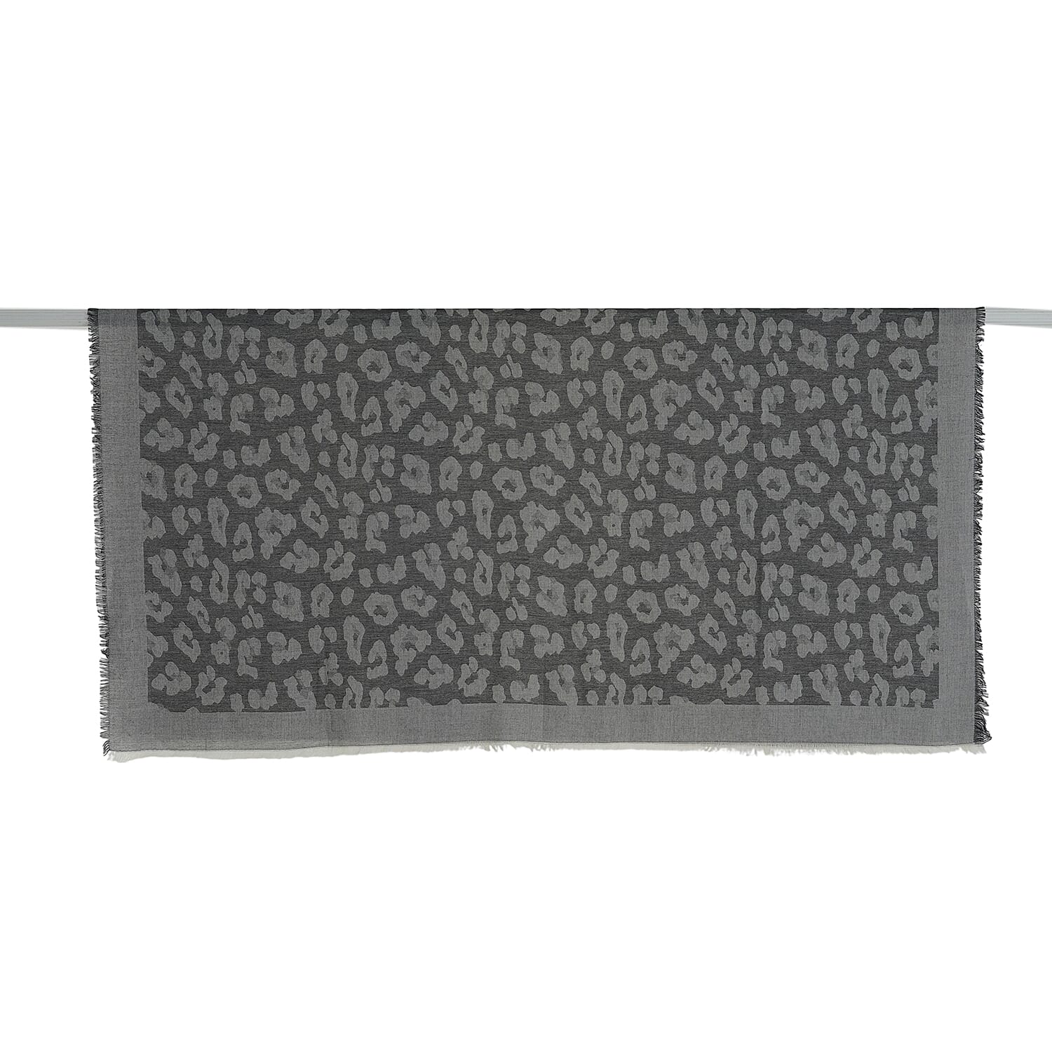 - Maisi 100% Cotton Printed Square Scarf (140 x 140 cm) - Black