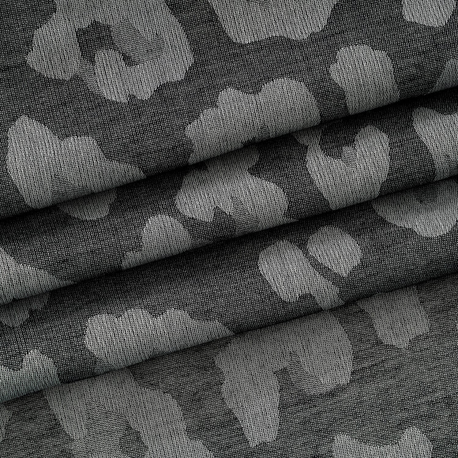 - Maisi 100% Cotton Printed Square Scarf (140 x 140 cm) - Black