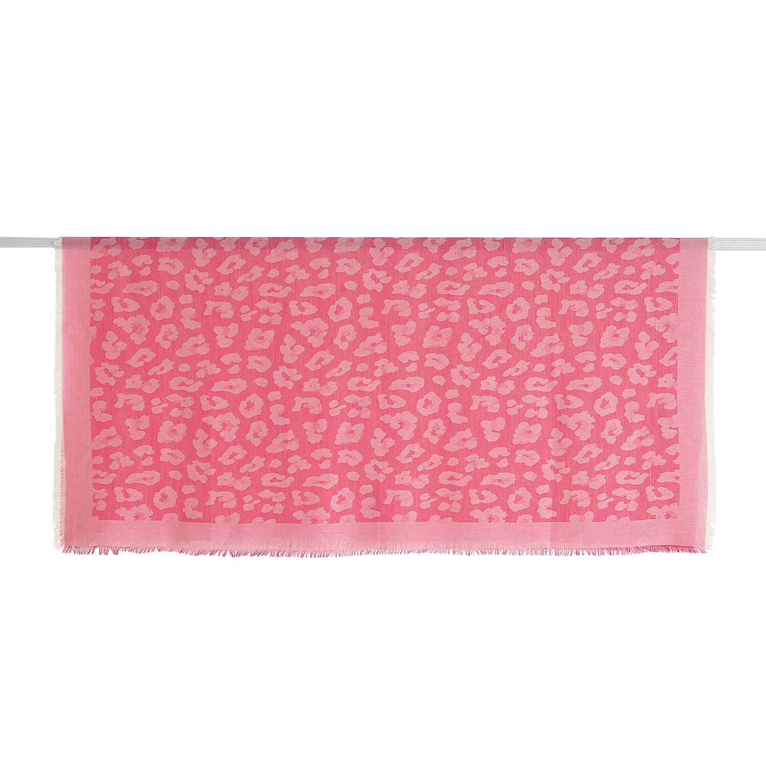- Maisi 100% Cotton Printed Square Scarf (140 x 140 cm) - Pink