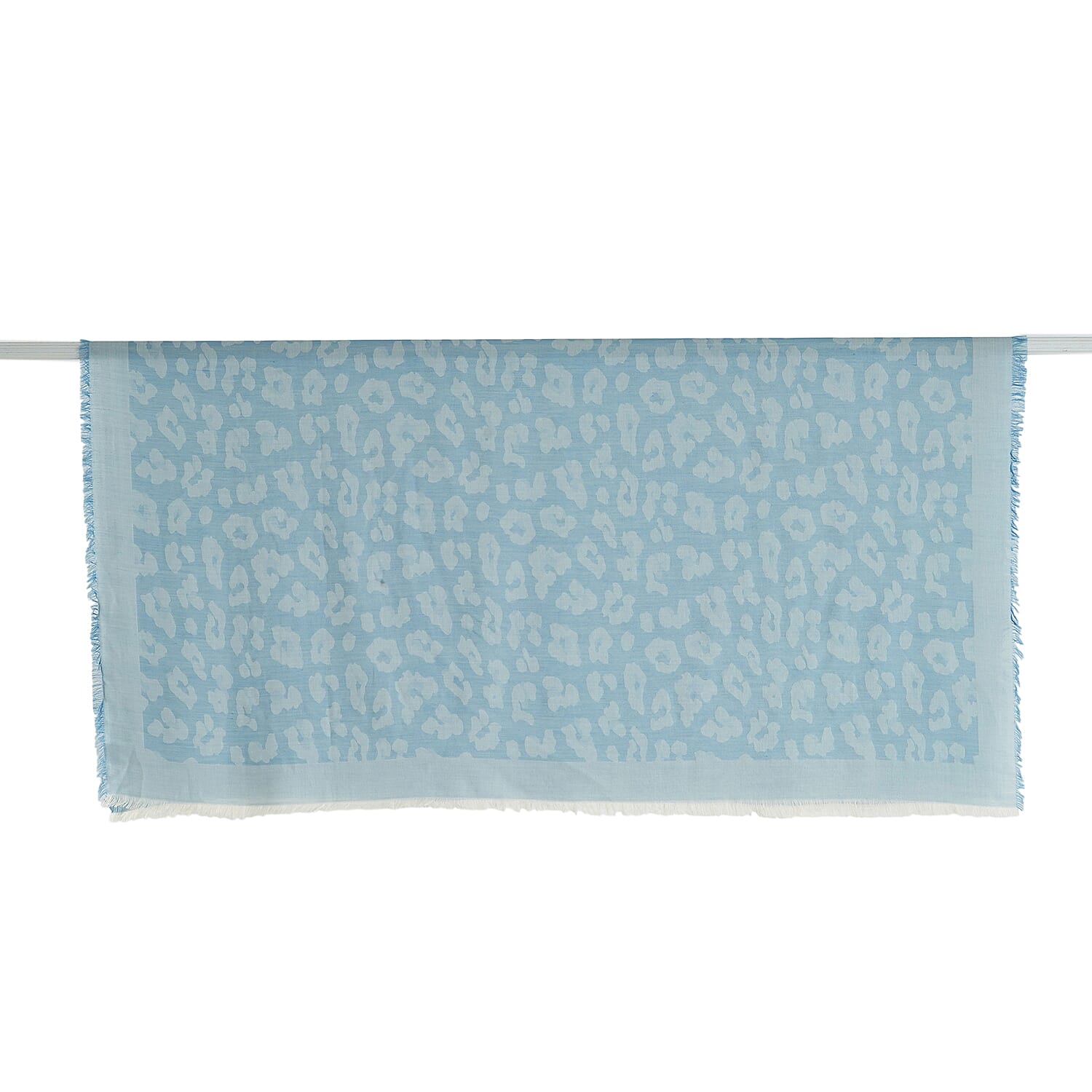 - Maisi 100% Cotton Printed Square Scarf (140 x 140 cm) - Blue