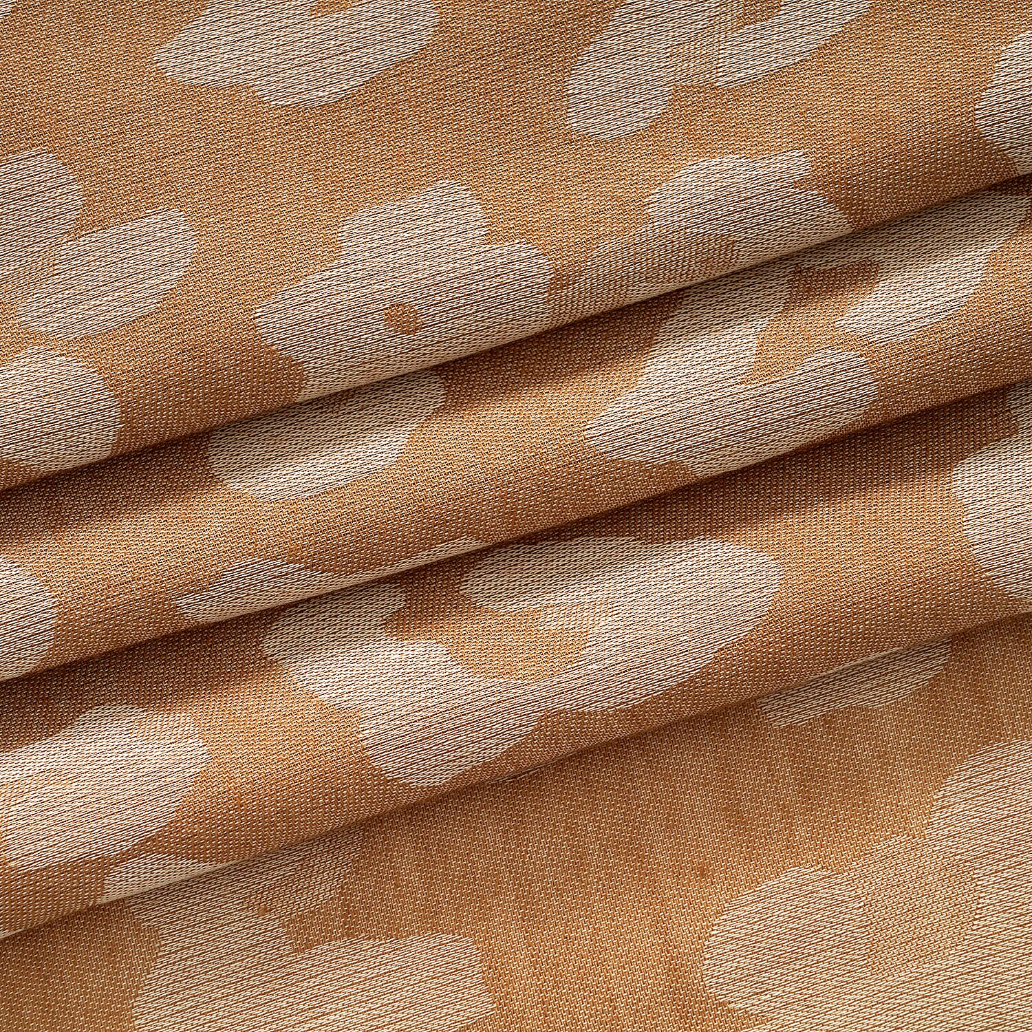 - Maisi 100% Cotton Printed Square Scarf (140 x 140 cm) - Coffee