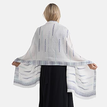 https://tjcuk.sirv.com/Products/84/8/8483700/Maisi-Cotton-Solid-Scarf-Size-One-Size-White-Yellow_8483700_2.jpg?w=342&h=342
