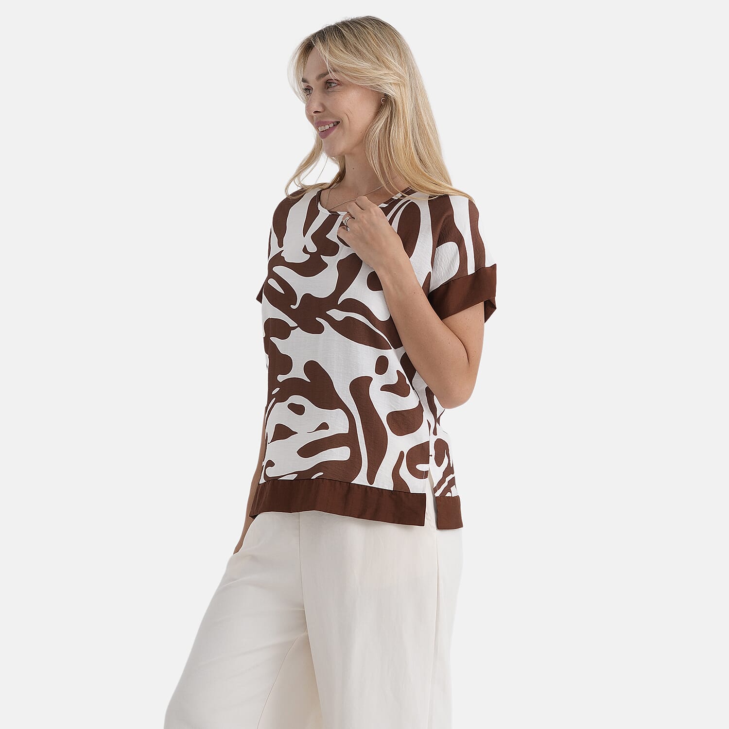 La Marey Printed Blouse