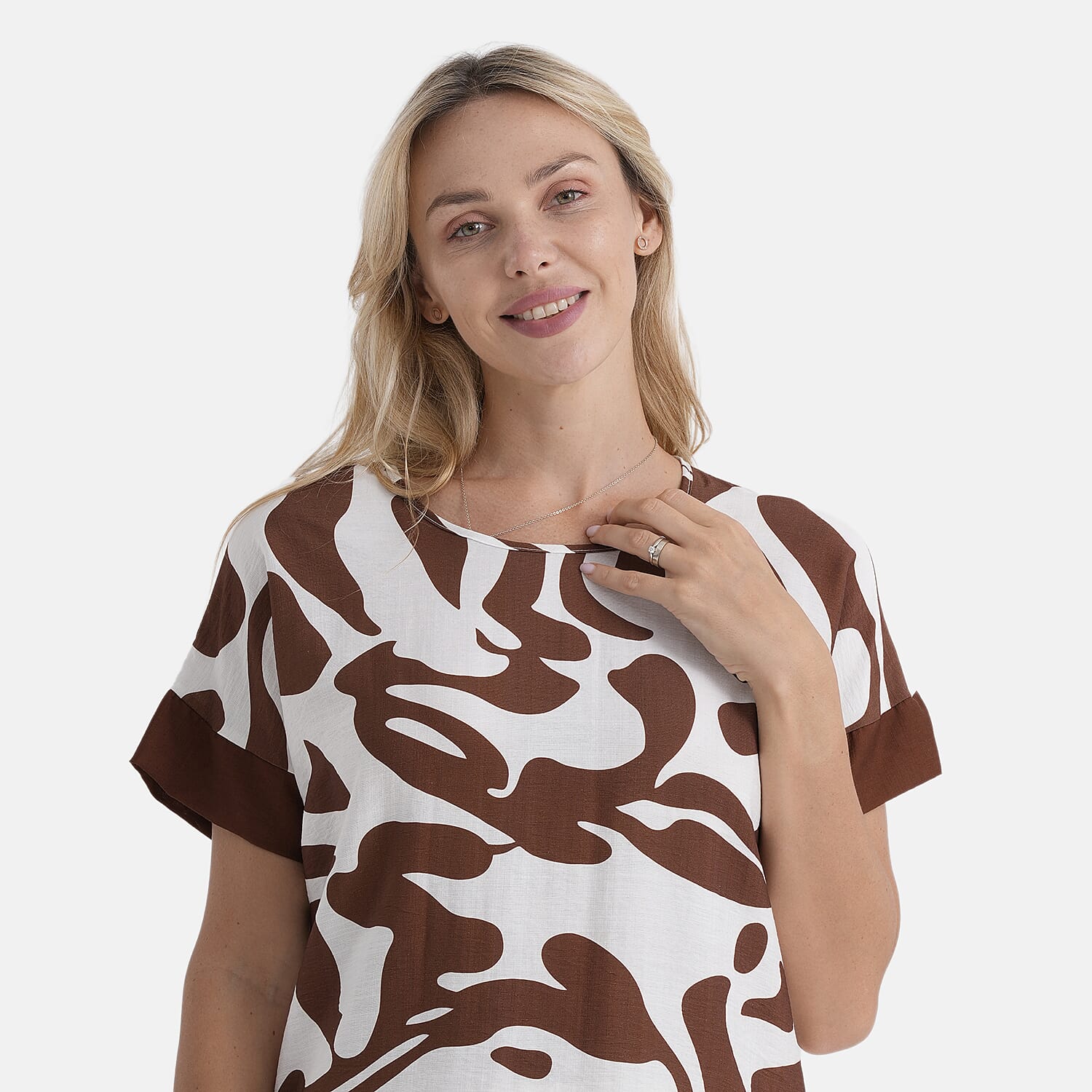La Marey Printed Blouse