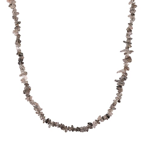 Salt Pepper Quartz Chips Necklace (Size - 32) 353.00 Ct.