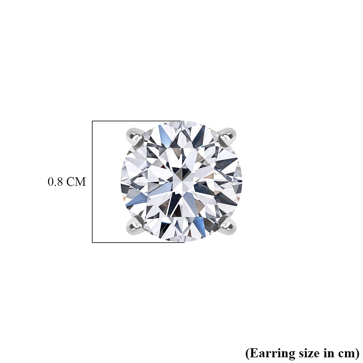 Live From Bangkok Deal -18K Yellow Gold SGL Certified VS-EF Lab Grown Diamond Earring with Screw Back 3.08 Ct.