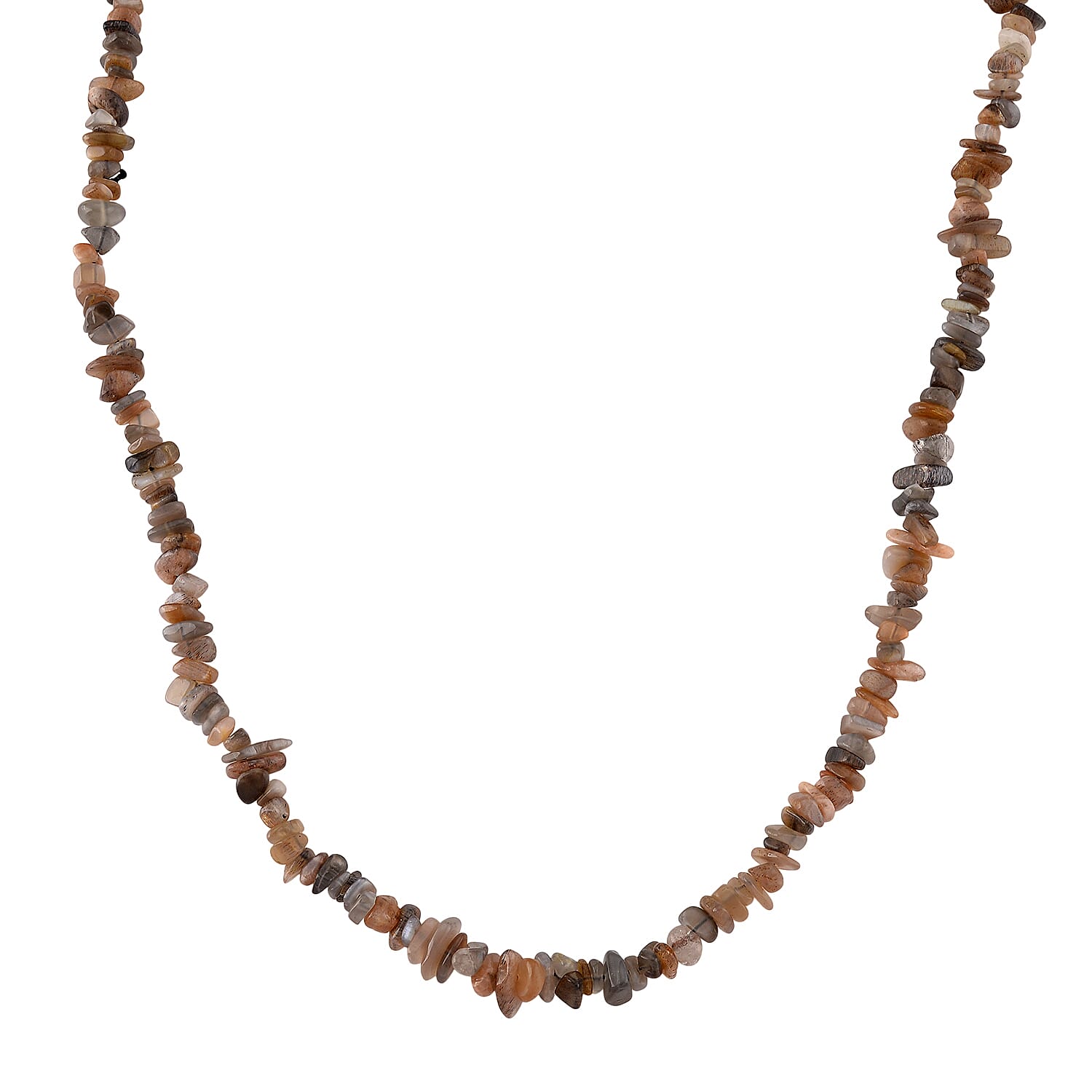 Multi Moonstone Chips Necklace (Size - 32) 353.00 Ct.
