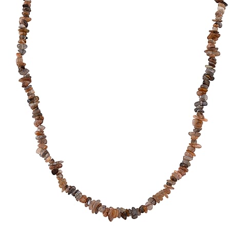 Multi Moonstone Chips Necklace (Size - 32) 353.00 Ct.