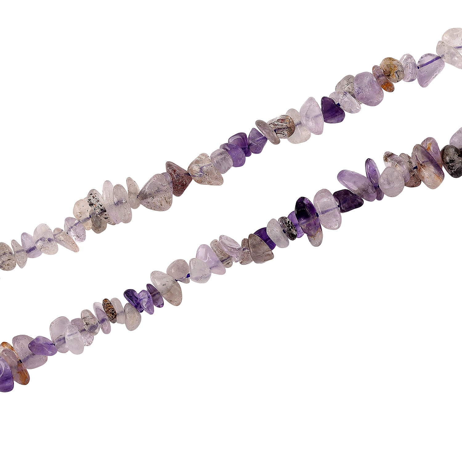 Cacoxenite Chips Necklace (Size - 32) 353.00 Ct.