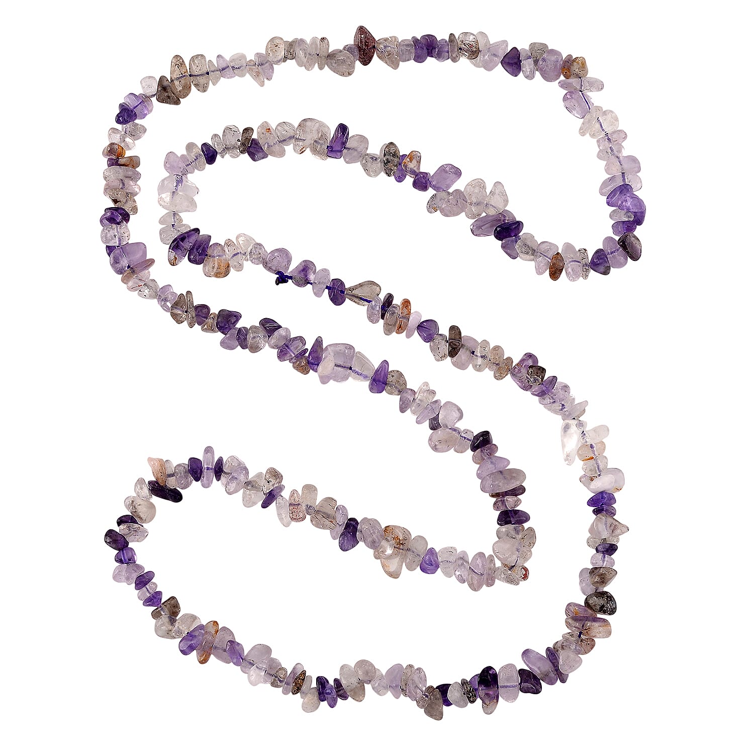 Cacoxenite Chips Necklace (Size - 32) 353.00 Ct.