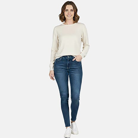 Pure And Natural Super Soft Touch Jumper (Size 12) - Cream