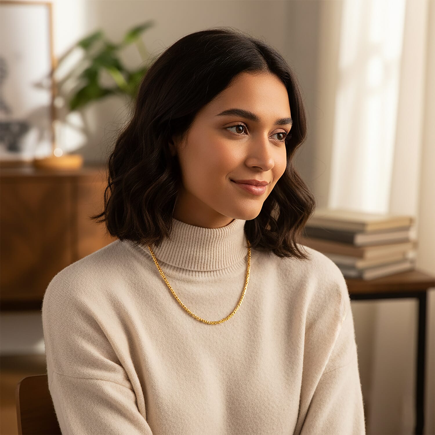 Royal Bali Collection -D'Joy 22K Vermeil Yellow Gold Plated Sterling Silver Borobudur Necklace (Size - 20) with Lobster Clasp, Silver Wt. 18.61 Gms