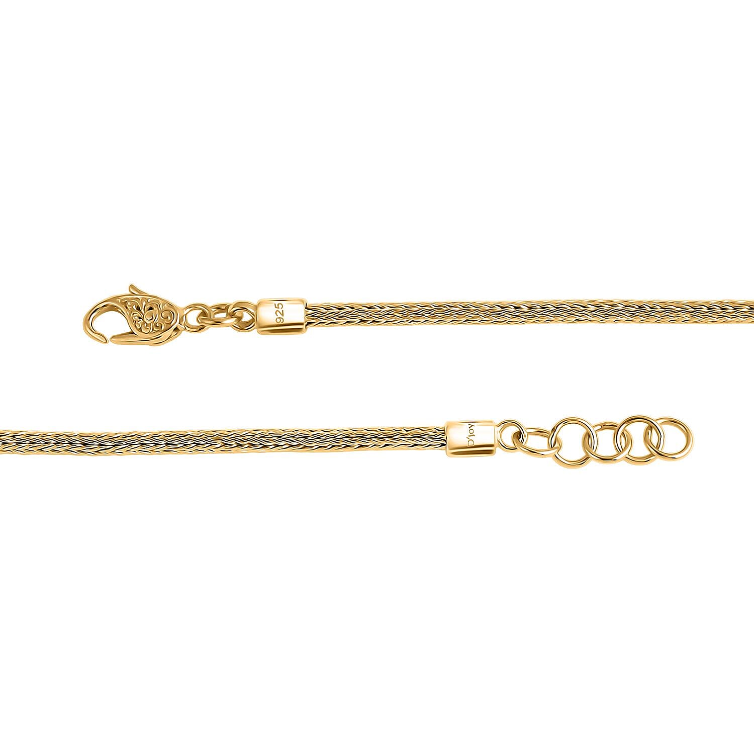 Royal Bali Collection - D'Joy 22K Vermeil Yellow Gold Plated Sterling Silver Tulang Naga Bracelet (Size - 8) with Clasp