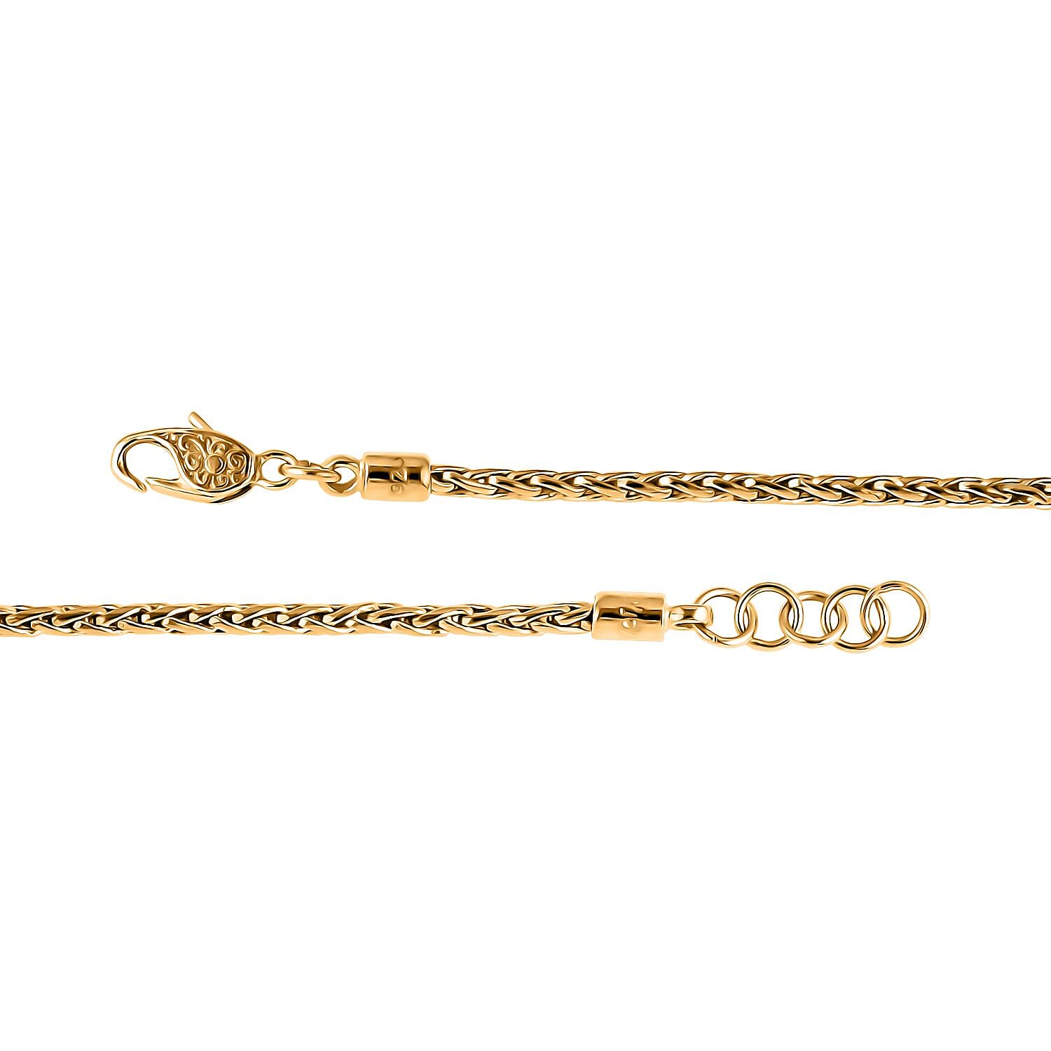 Royal Bali Collection - D'Joy 22K Vermeil Yellow Gold Plated Sterling Silver Padian Bracelet (Size - 8) with Clasp