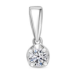 Luxuriant Lab Grown Diamond Pendant in 18K Vermeil Yellow Gold Plated Sterling Silver