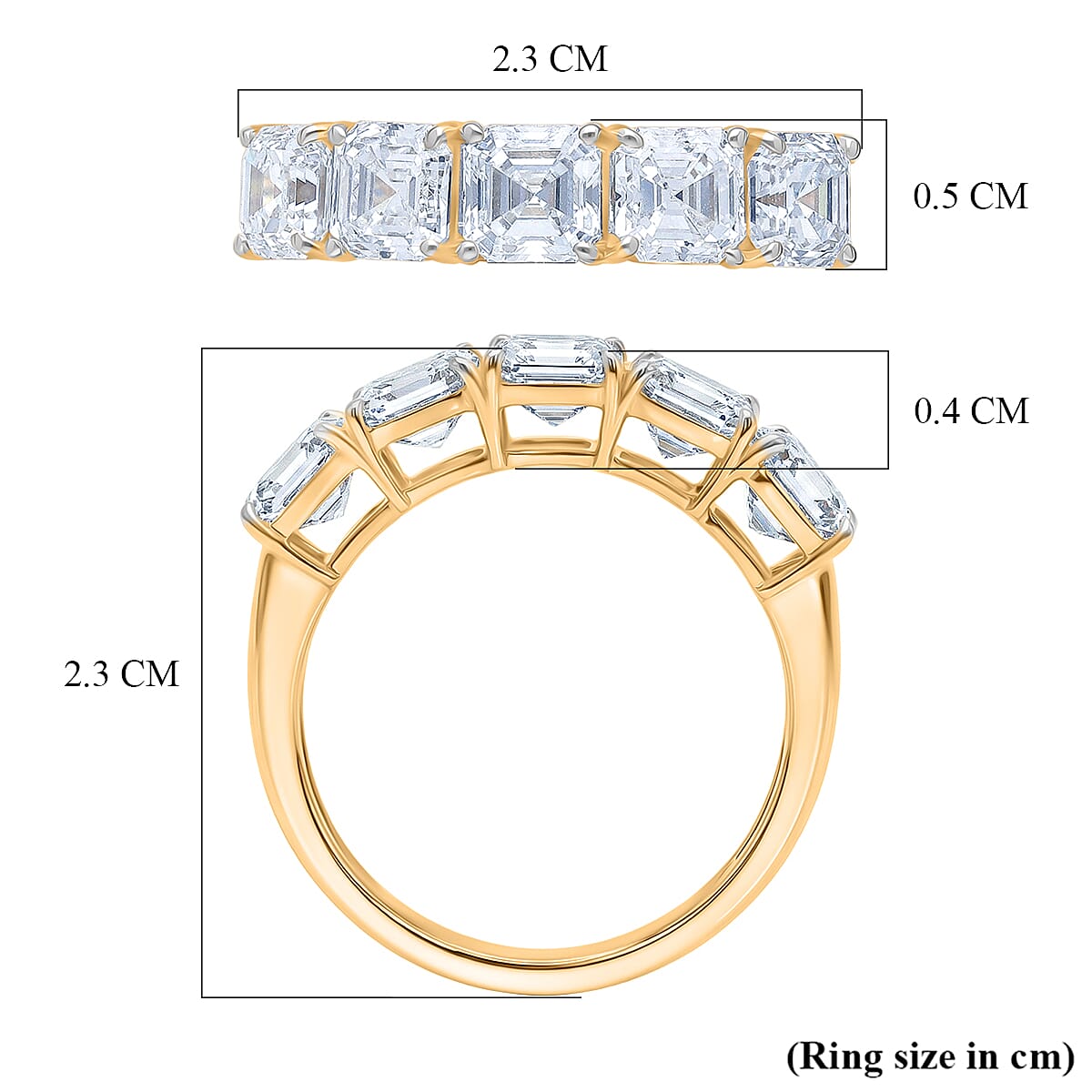 Luxuriant  18K Yellow Gold SGL Certified VS-EF Lab Grown Diamond  Ring 3.00 Ct, Gold Wt. 3.00 Gms