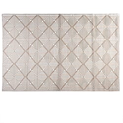 Livmore Polypropylene 440 Gsm Mat (Size 120x180 Cm) - Teal And Beige