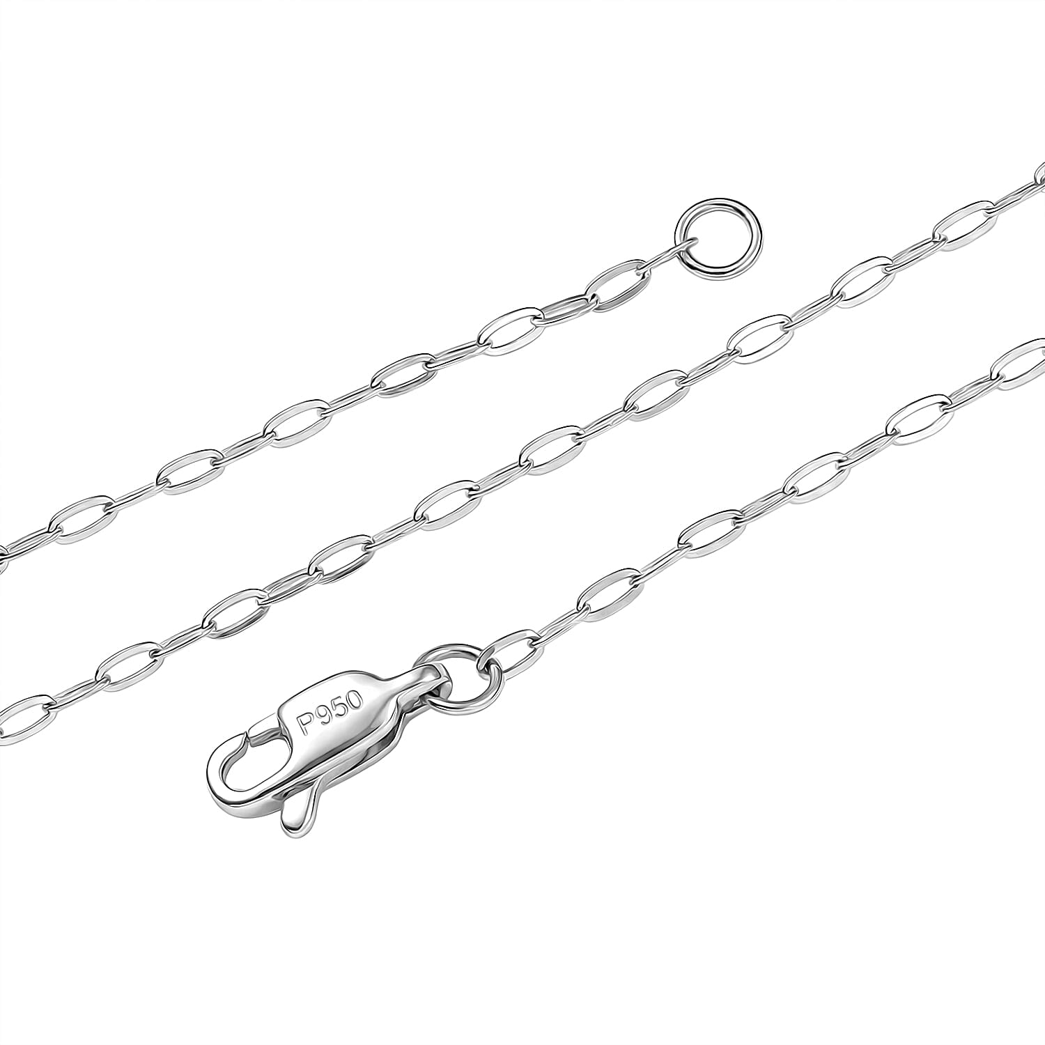950 Platinum Chain (Size - 20), Platinum Wt. 2.40 Gms
