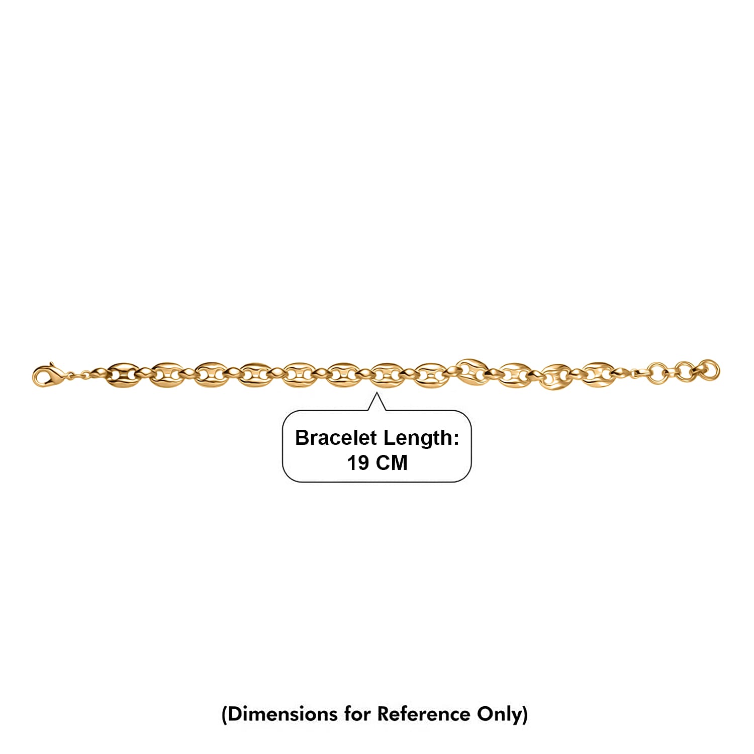 EverTrue Bracelet (Size - 7.5) in Yellow Gold Tone, Gold Wt. 10.92 Gms