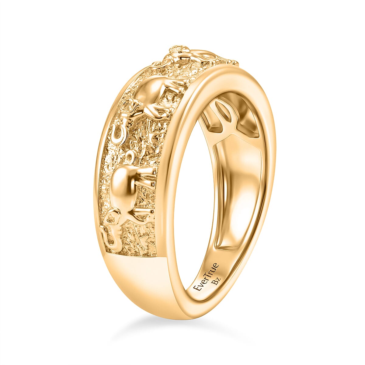 EverTrue Living Creature Ring in Yellow Gold Tone