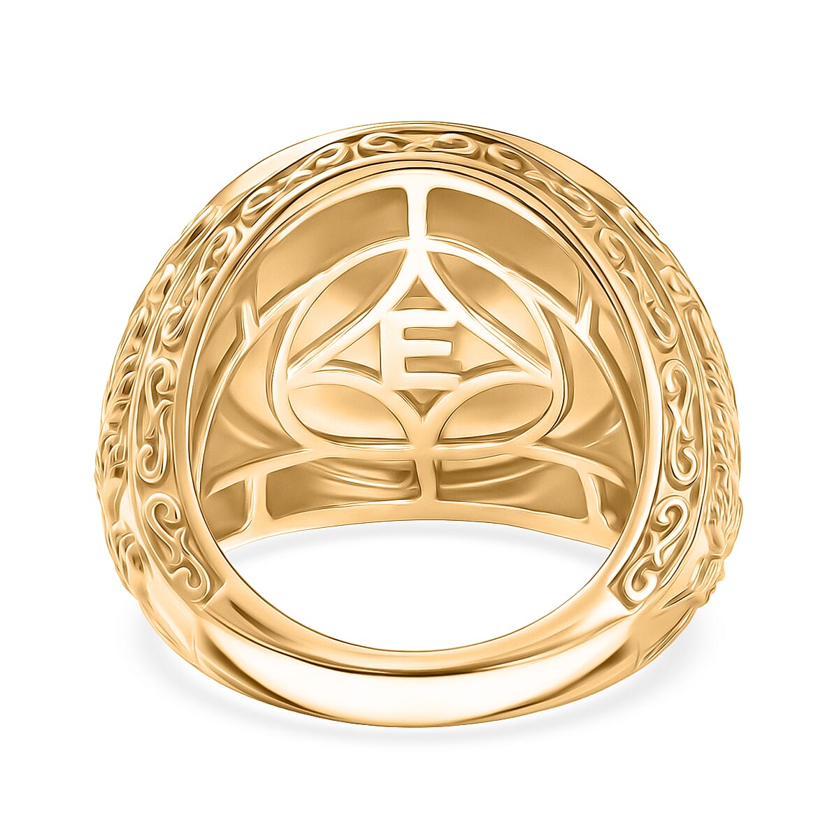 EverTrue Fillegree Work Ring in Yellow Gold Tone