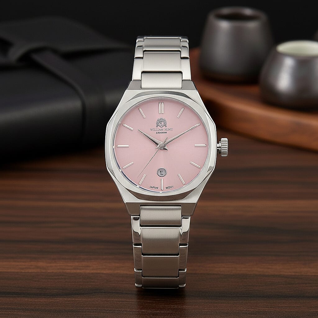 William Hunt Watch Pure White Stainless Steel