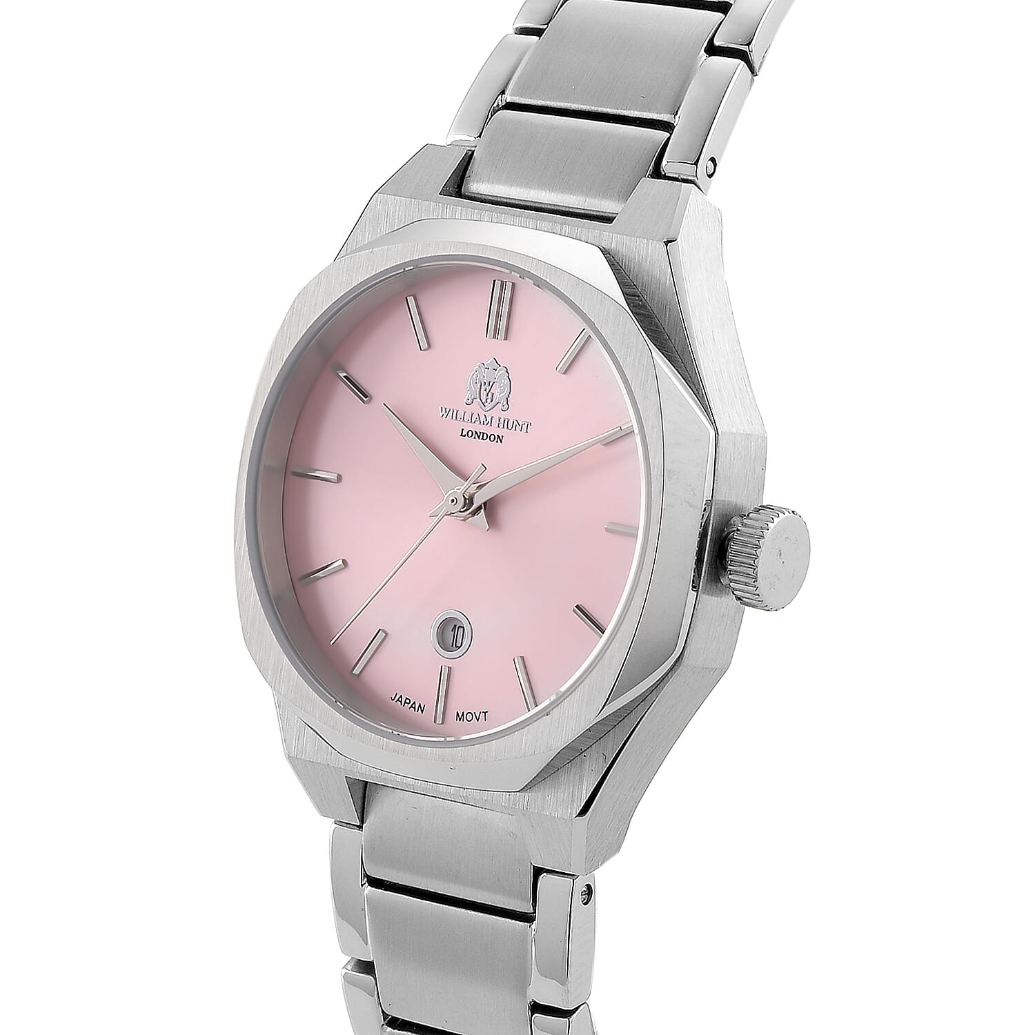 William Hunt Watch Pure White Stainless Steel