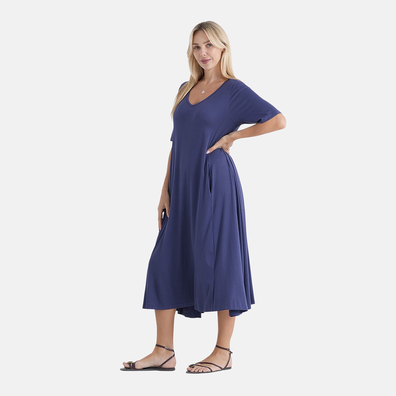 La Marey Stretch Jersey Dress With Side Pockets